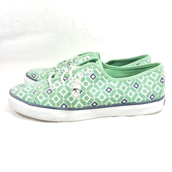 Sperry Top-Sider Sneakers Women's Size 10 Green Canvas - Picture 5 of 8